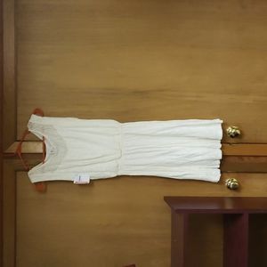 S Ella Moss Cream Sleeveless Dress